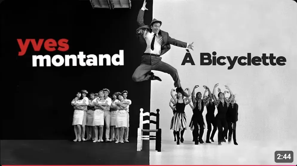 A_bicyclette_Yves_Montand_chanson_française